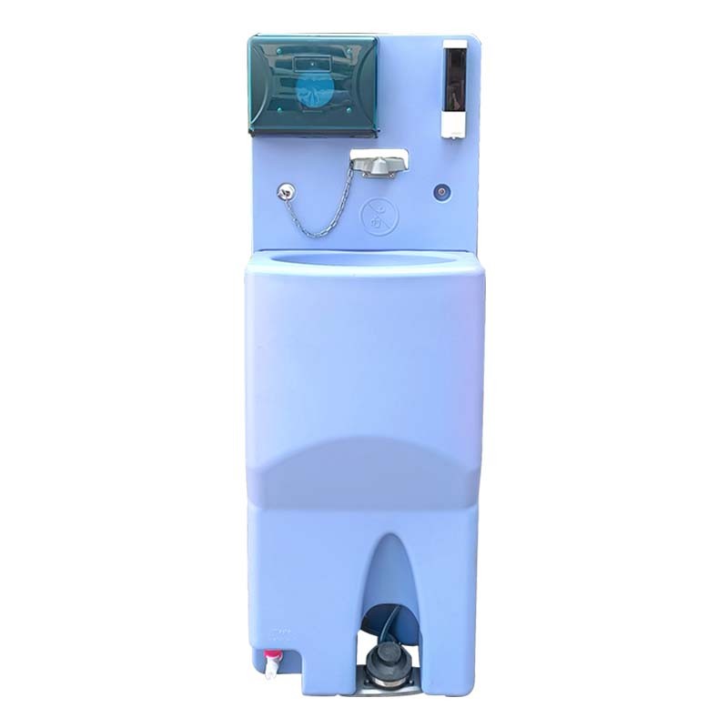 TSW-01 Estación de lavado de manos portátil para usuarios dobles con bomba de pie