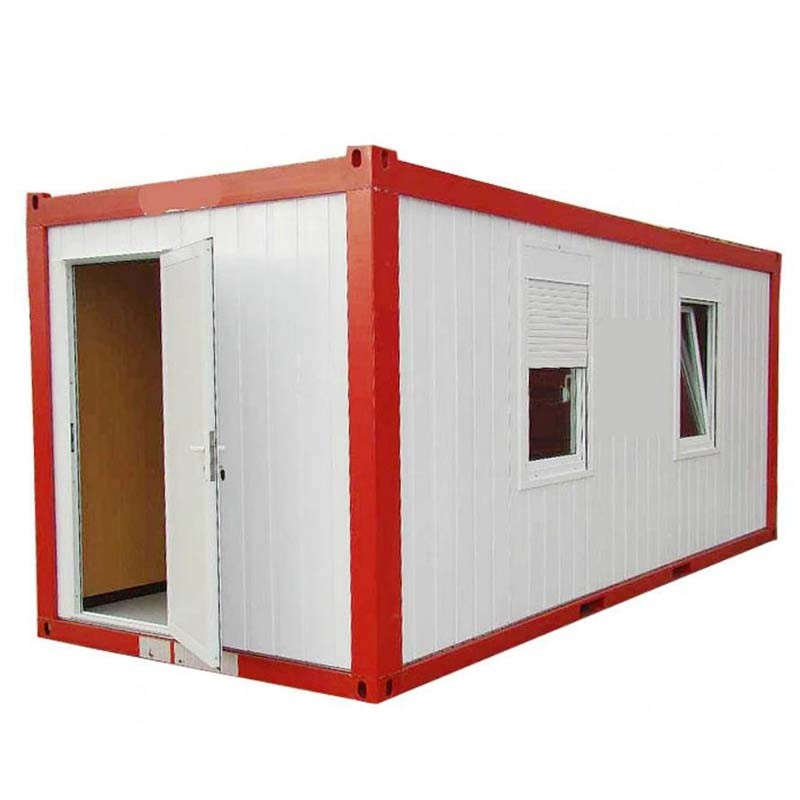 Casa contenedor portátil de paquete plano TSH-01 para sitios de construcción
