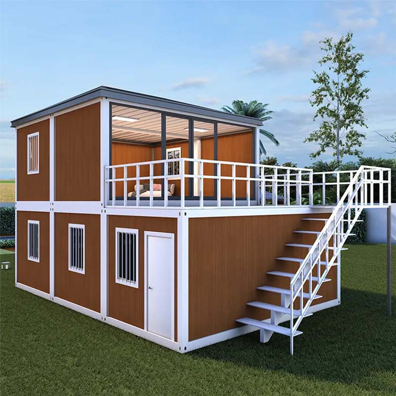 China prefabricada barata de 2 a 4 dormitorios Flat Pack Living Container Home
