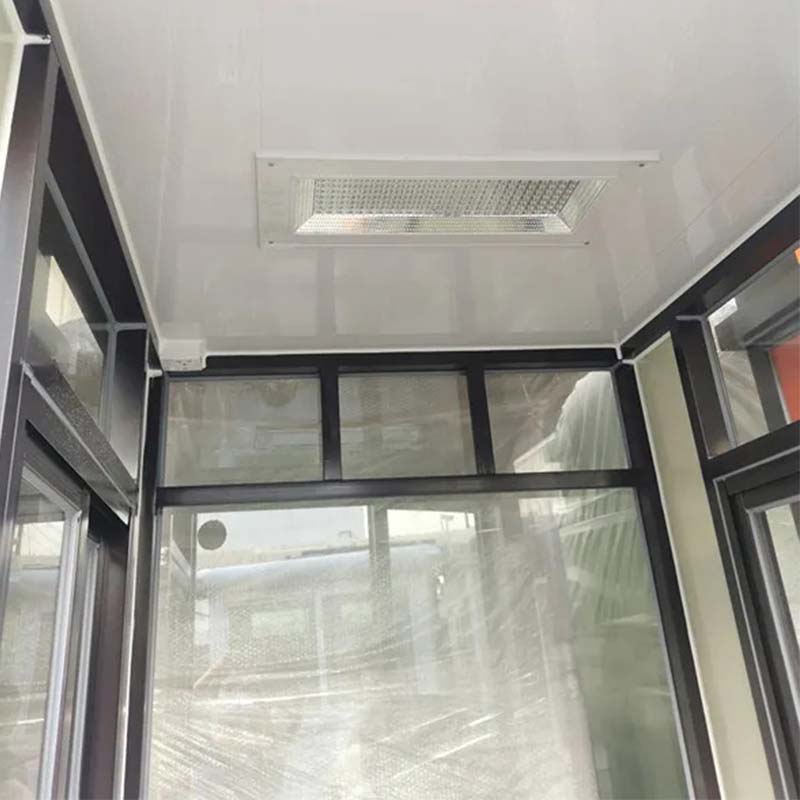 Diseño de cabina de guardia de seguridad de pintura portátil prefabricado respetuoso con el medio ambiente de fácil montaje a la venta