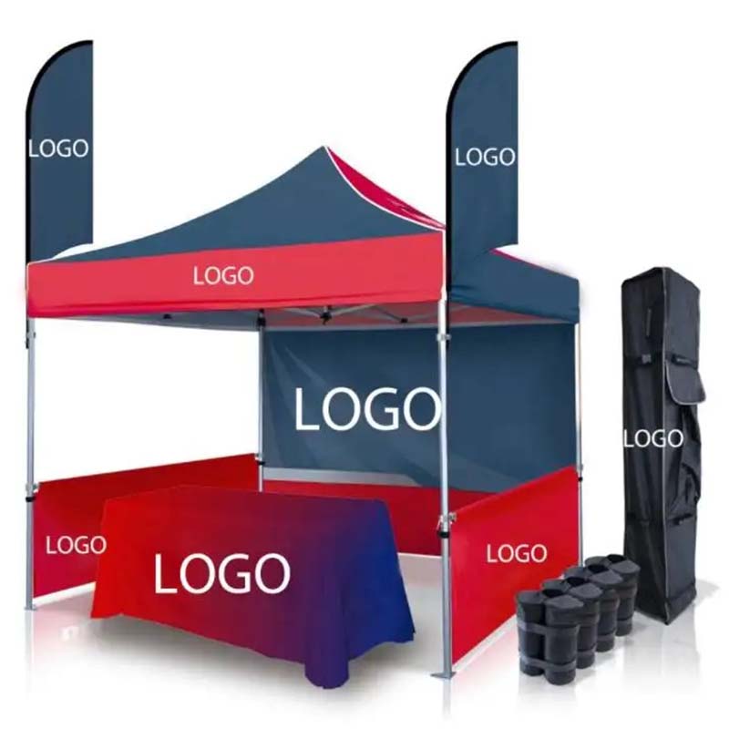 10x10 Logotipo publicitario Exposición de aluminio al aire libre Carpas impresas personalizadas para ferias comerciales
