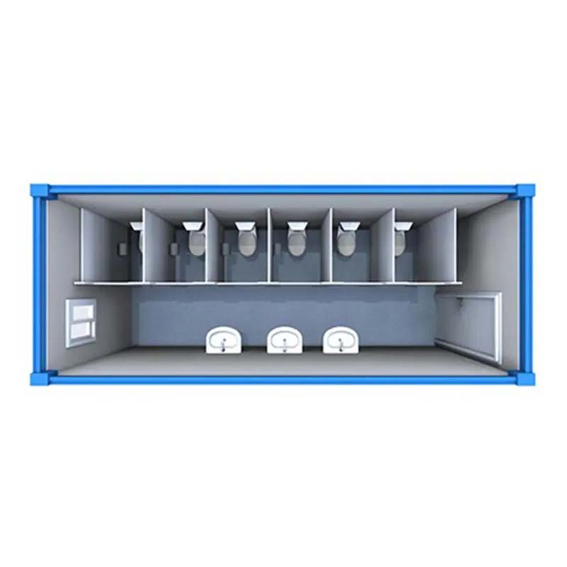 Cabina de baño de ducha de inodoros de contenedores portátiles al aire libre prefabricados