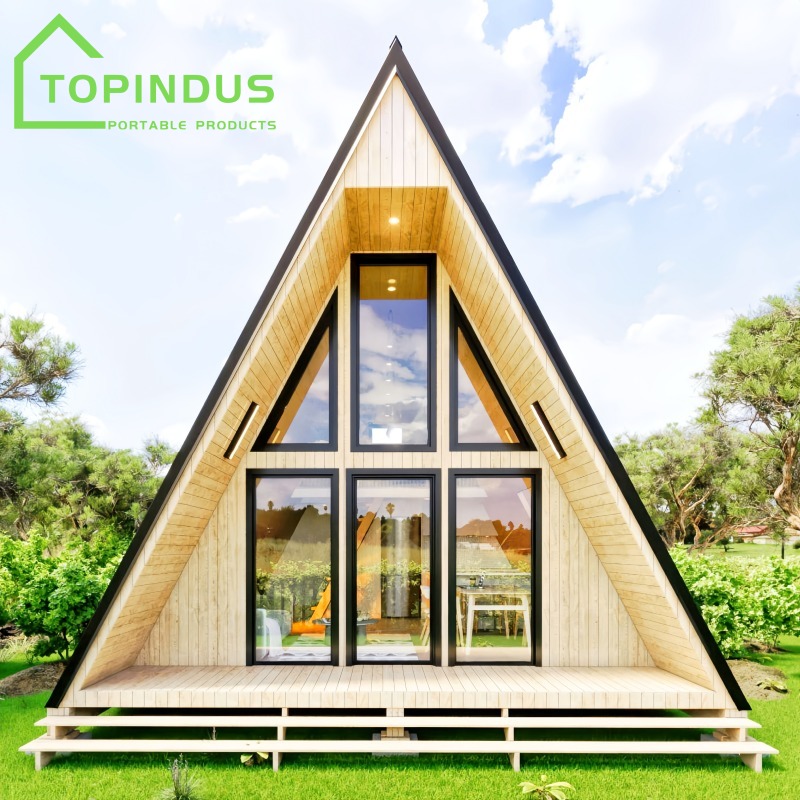 Embracing the Triangle Wooden Prefab House: Beauty, Strength, and Innovative Design