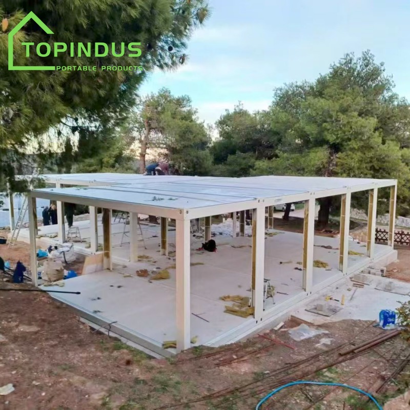 Proyecto de personalización de la casa contenedor modular TOPINDUS en Grecia