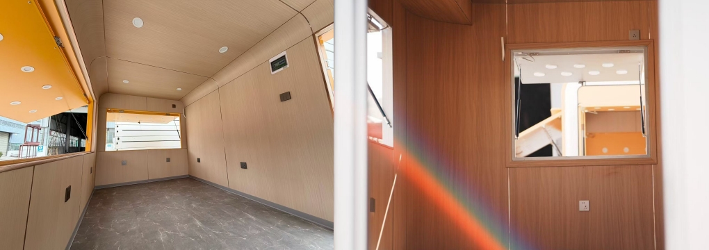 Custom Yellow Mobile Food Trailer