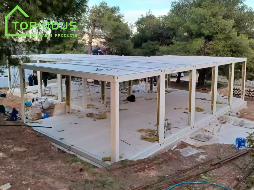 Proyecto de personalización de la casa contenedor modular TOPINDUS en Grecia