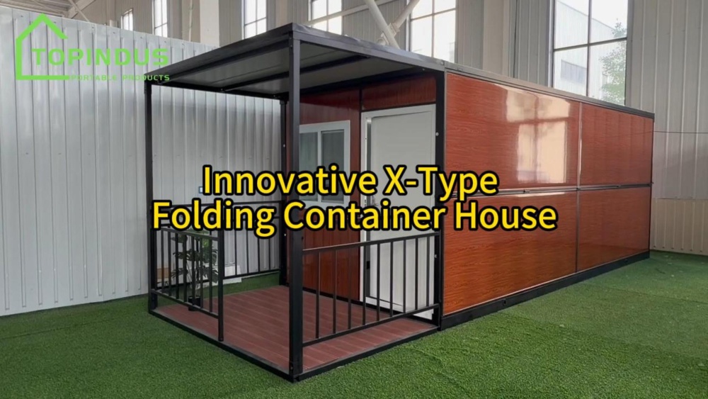Casa plegable en X personalizable para una vida modular flexible.
